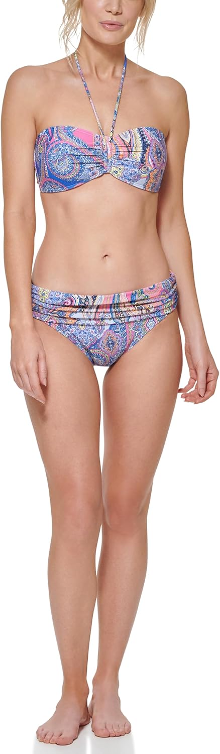 

Женский купальник-бикини Tommy Hilfiger Fold Over Full Cover, Bright Paisley
