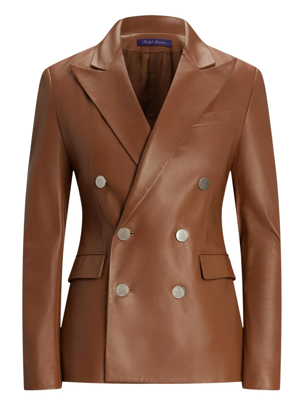 

Кожаный блейзер Camden Ralph Lauren Collection, коричневый