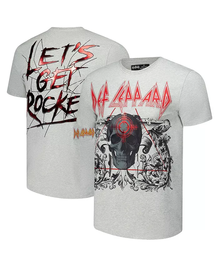 

Мужская футболка Def Leppard Let's Get Rocked цвета хизер-серый Freeze Max
