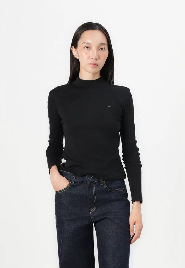 Футболка с длинным рукавом приталенного кроя cody Tommy Hilfiger, Black — фото 4