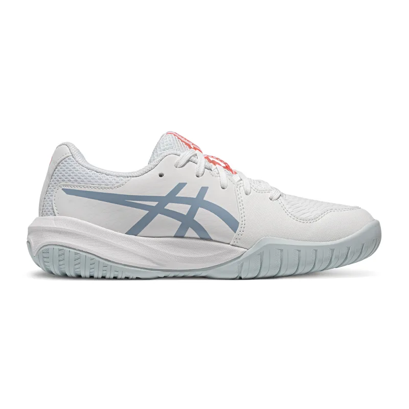 Детские тренировочные кроссовки GEL RESOLUTION Slip Resistant ASICS, белый/серый синий — фото 3