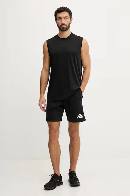 Шорты из эластичной ткани Adidas Performance, черный — фото 2