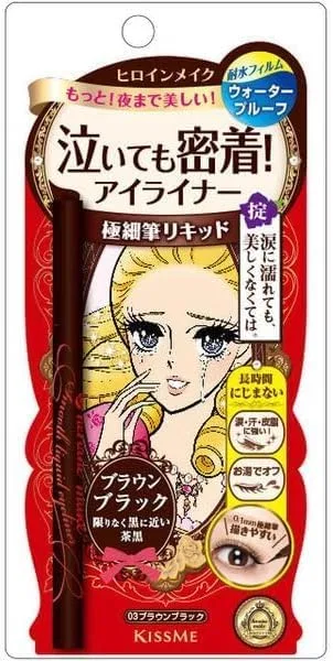 Подводка для глаз жидкая водостойкая Heroine Makeup Smooth Liquid Eyeliner Super Keep, 1 шт, цвет 03 Brown Black