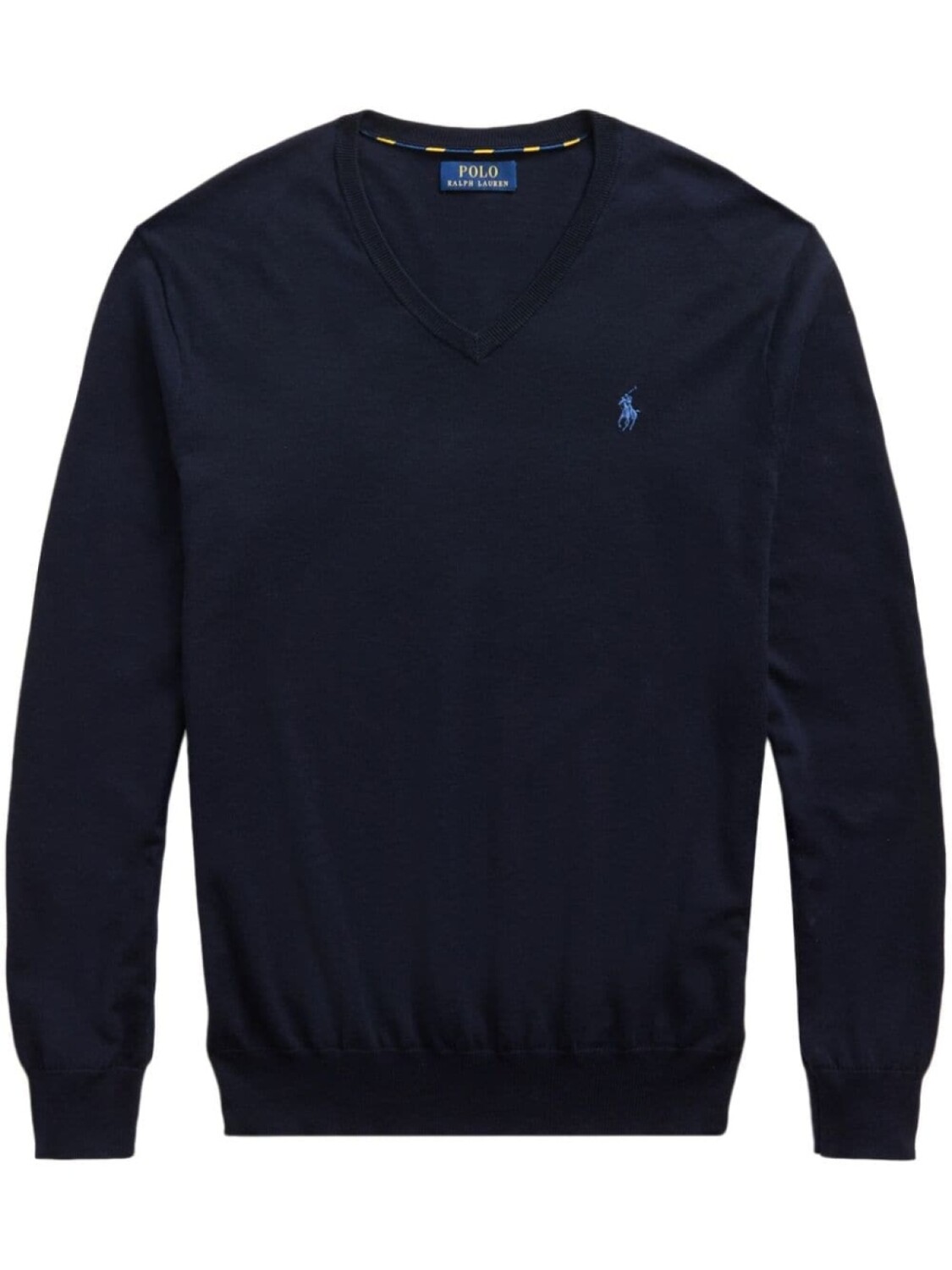 

Polo Ralph Lauren джемпер с вышитым логотипом и V-образным вырезом, синий