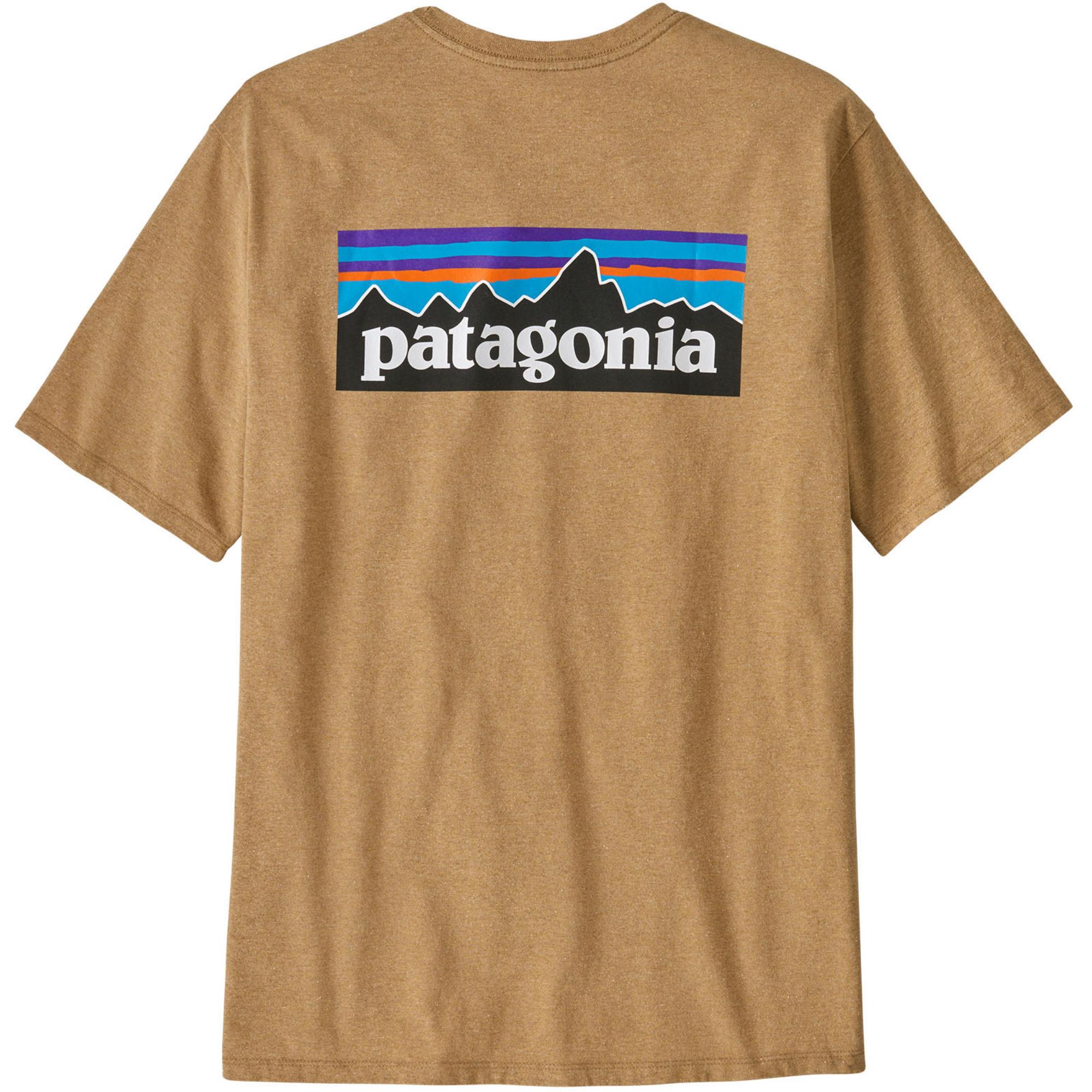 Мужская футболка с логотипом P-6 Responsibili. Patagonia, Talon Gold — фото 3
