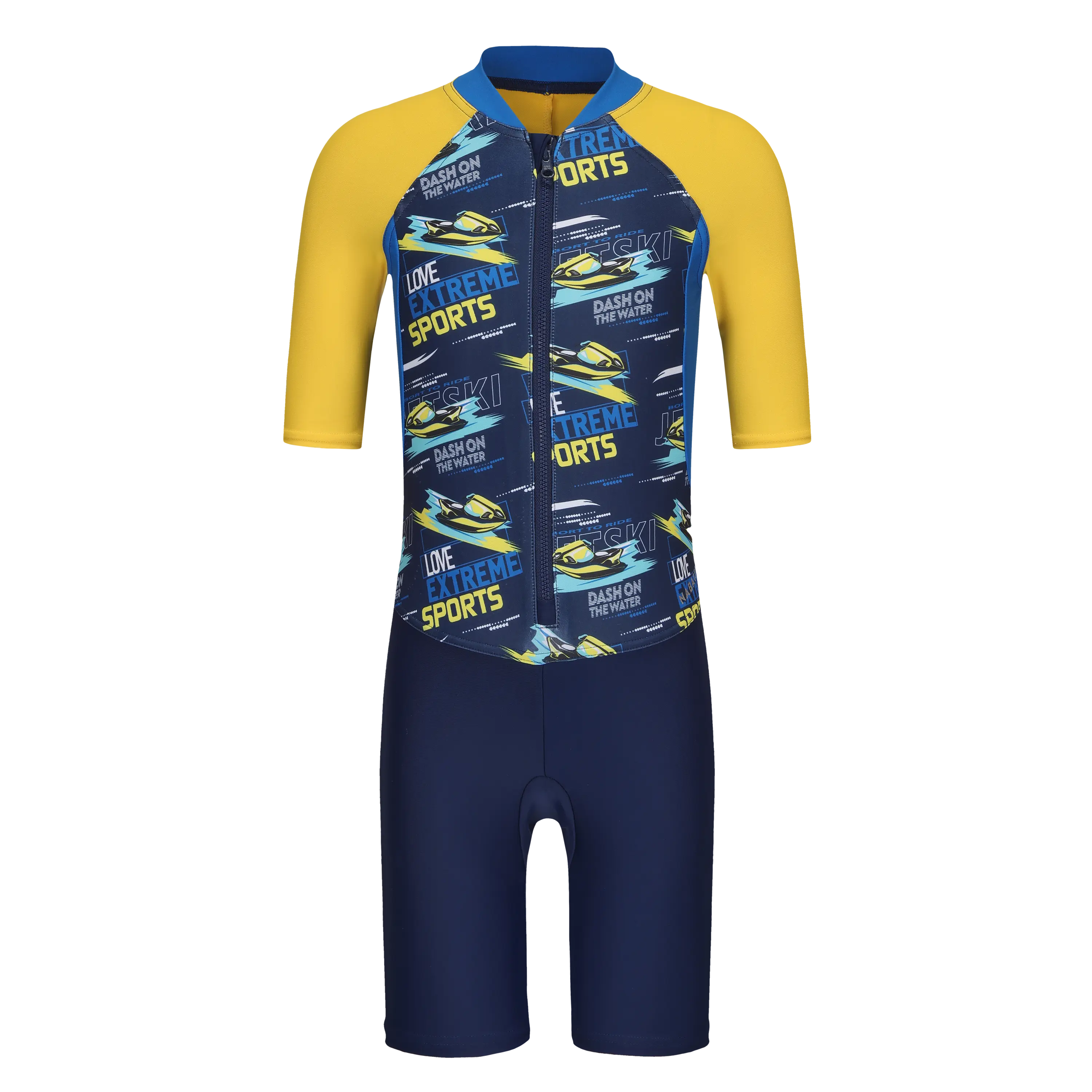 

Мужские детские плавки-шортики Nabaiji Shorty 100 с короткими рукавами- SPEED NAVY