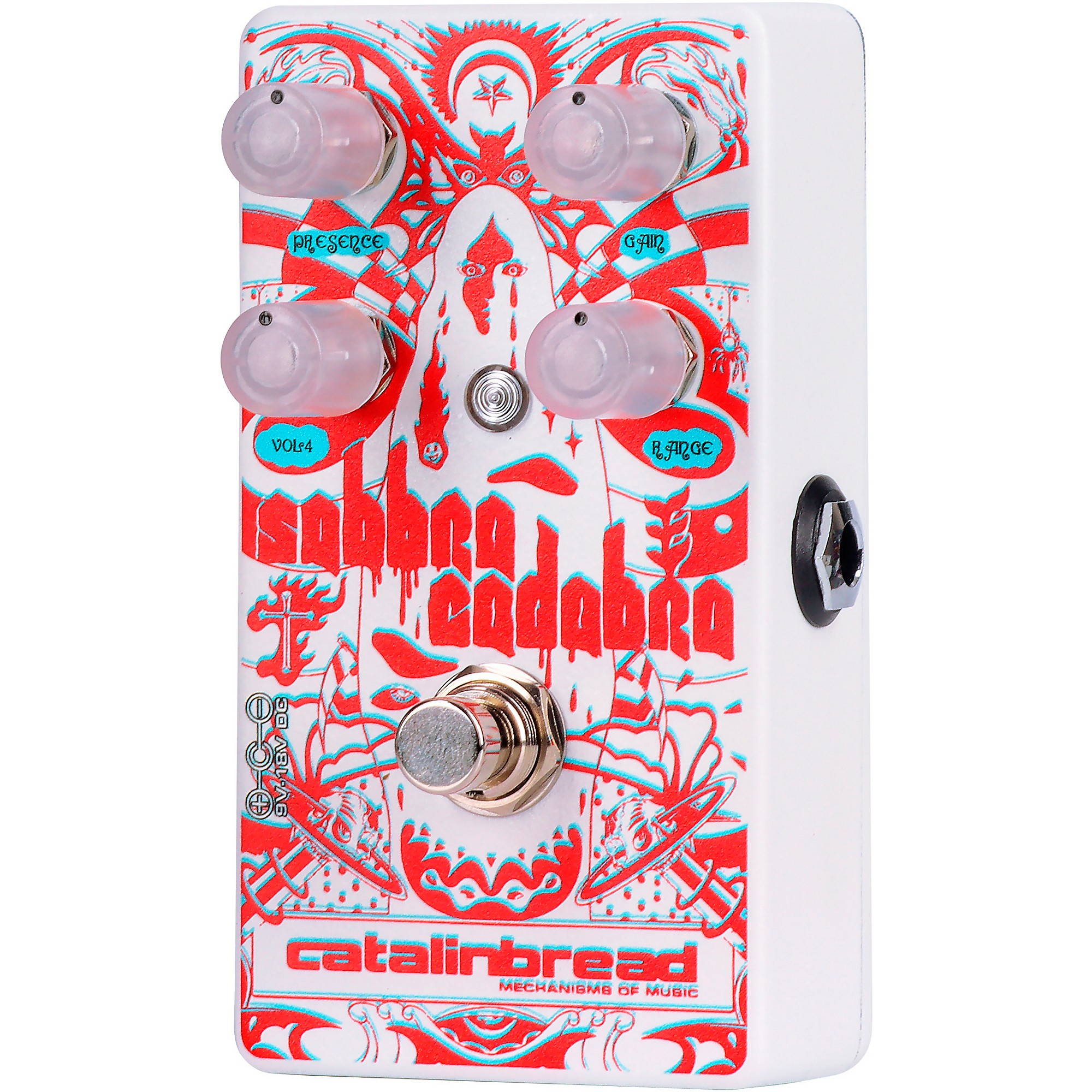 

Catalinbread Sabbra Cadabra Distortion 3D-педаль эффектов с 3D-очками красный и белый