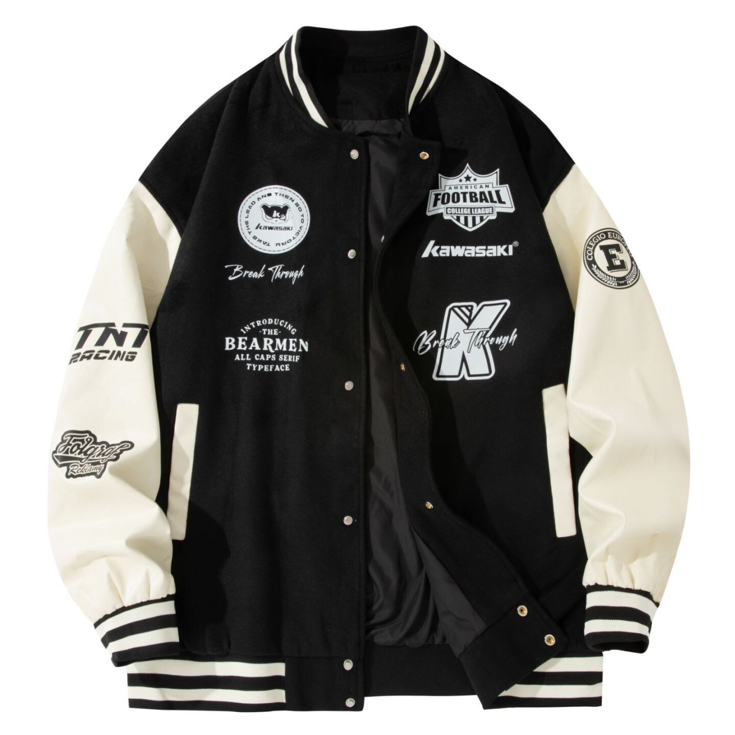 

Бейсбольная куртка унисекс Kawasaki, цвет Burgundy