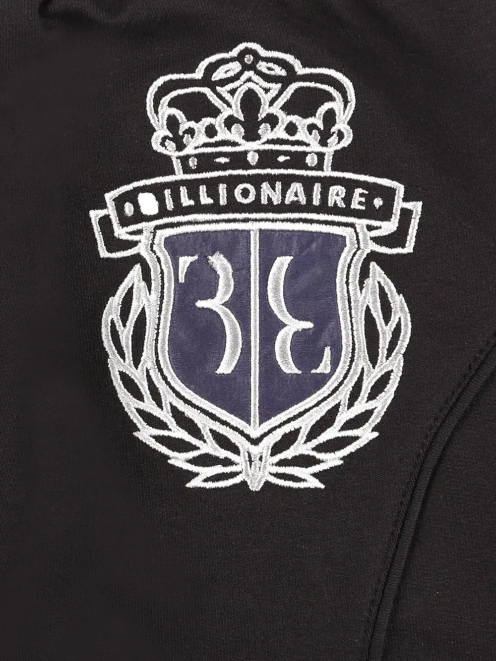 Спортивные штаны с логотипом и эмблемой Billionaire, черный — фото 3