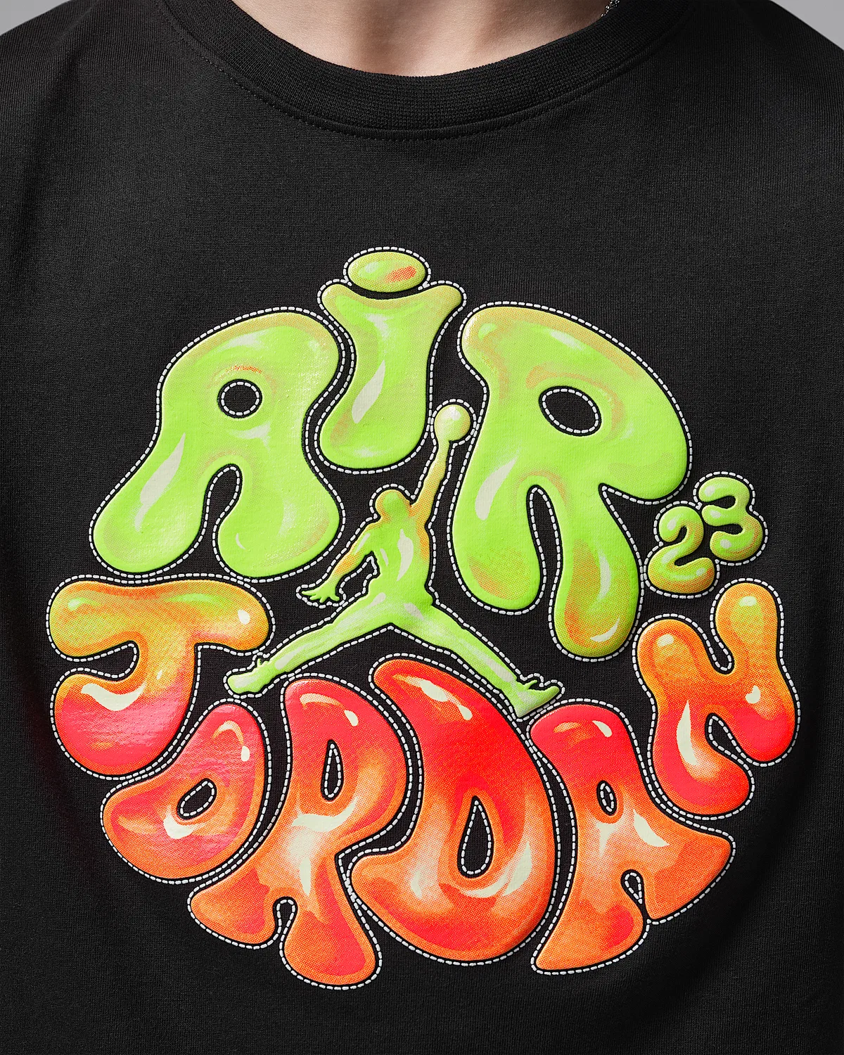 Детская футболка Bubble T-Shirt Jordan Super Splash, Black — фото 4