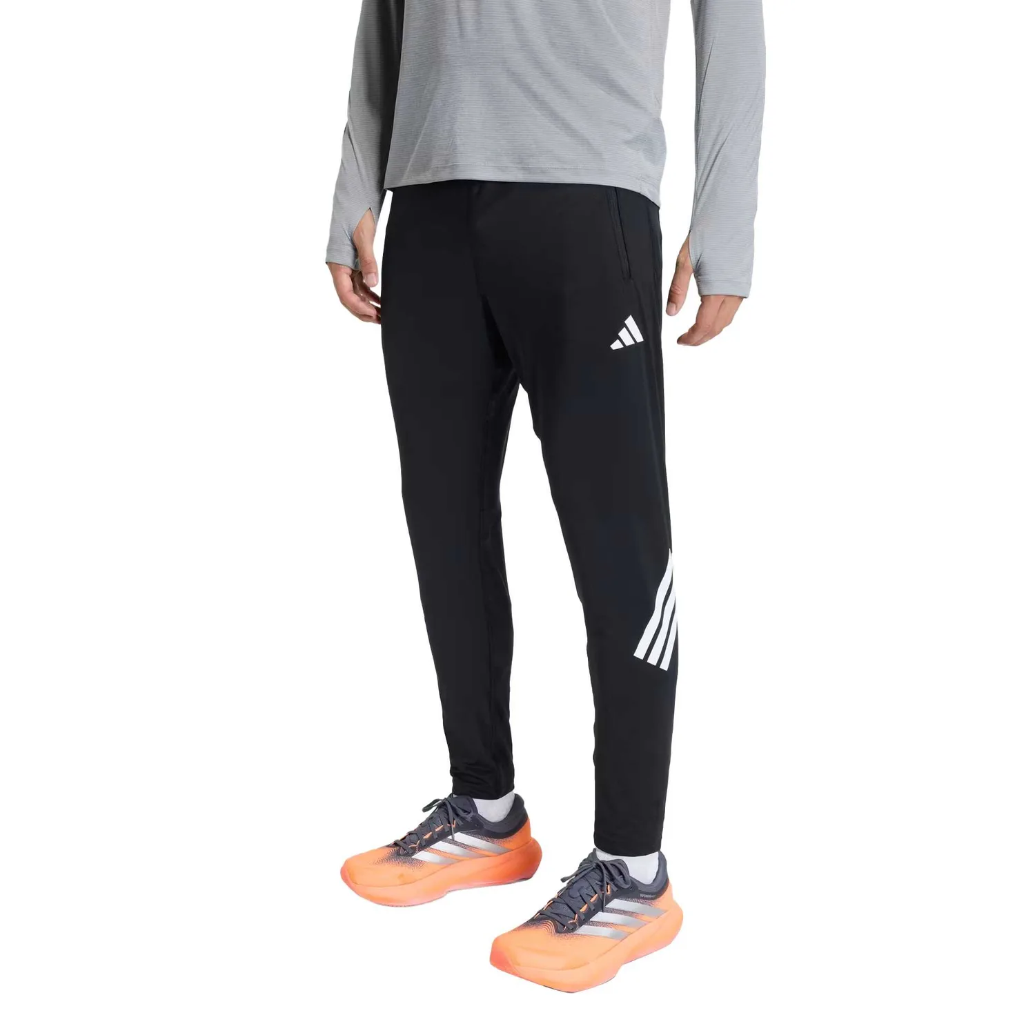 Adidas Беговые брюки мужские черные Moderate — фото 3
