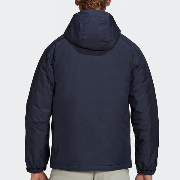 Пуховик adidas 3St Down Jkt Outdoor Sport Hood Warm Down Jacket Men's Legendary Ink Blue, синий — фото 4