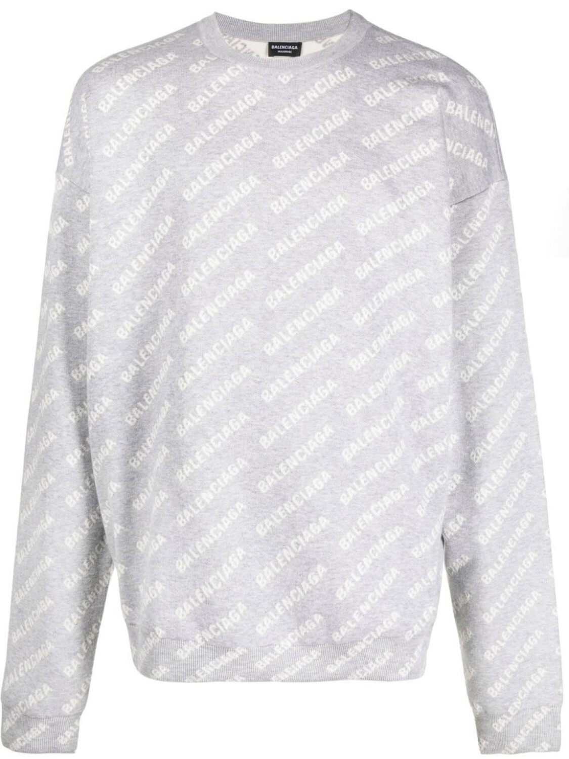 

Balenciaga джемпер с логотипом, серый