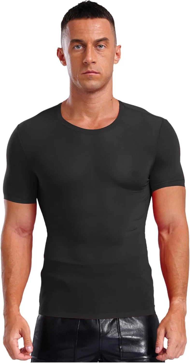 

Мужская компрессионная футболка Hedmy Quick Dry с коротким рукавом