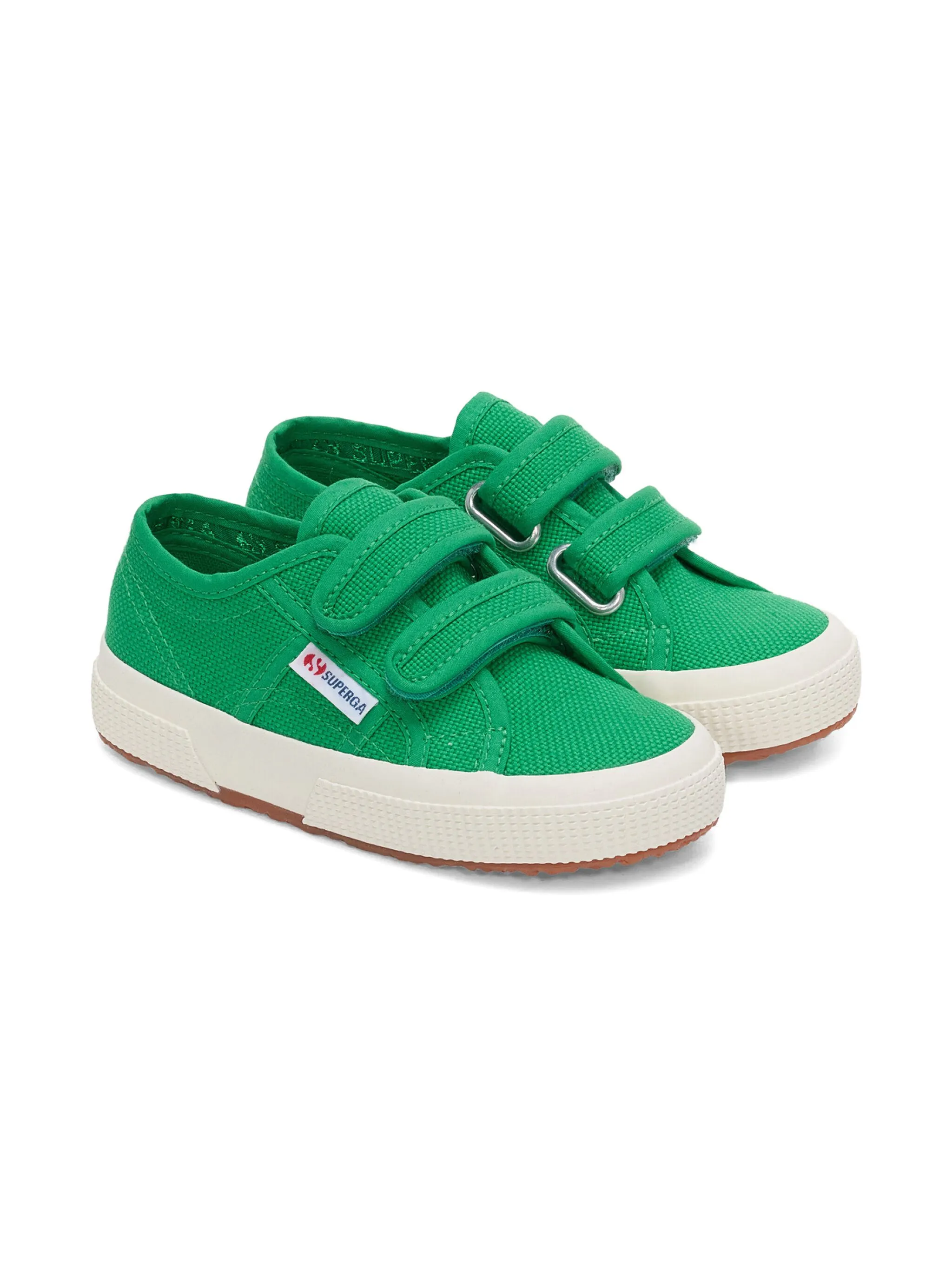 

Кроссовки на липучках Superga, зеленый