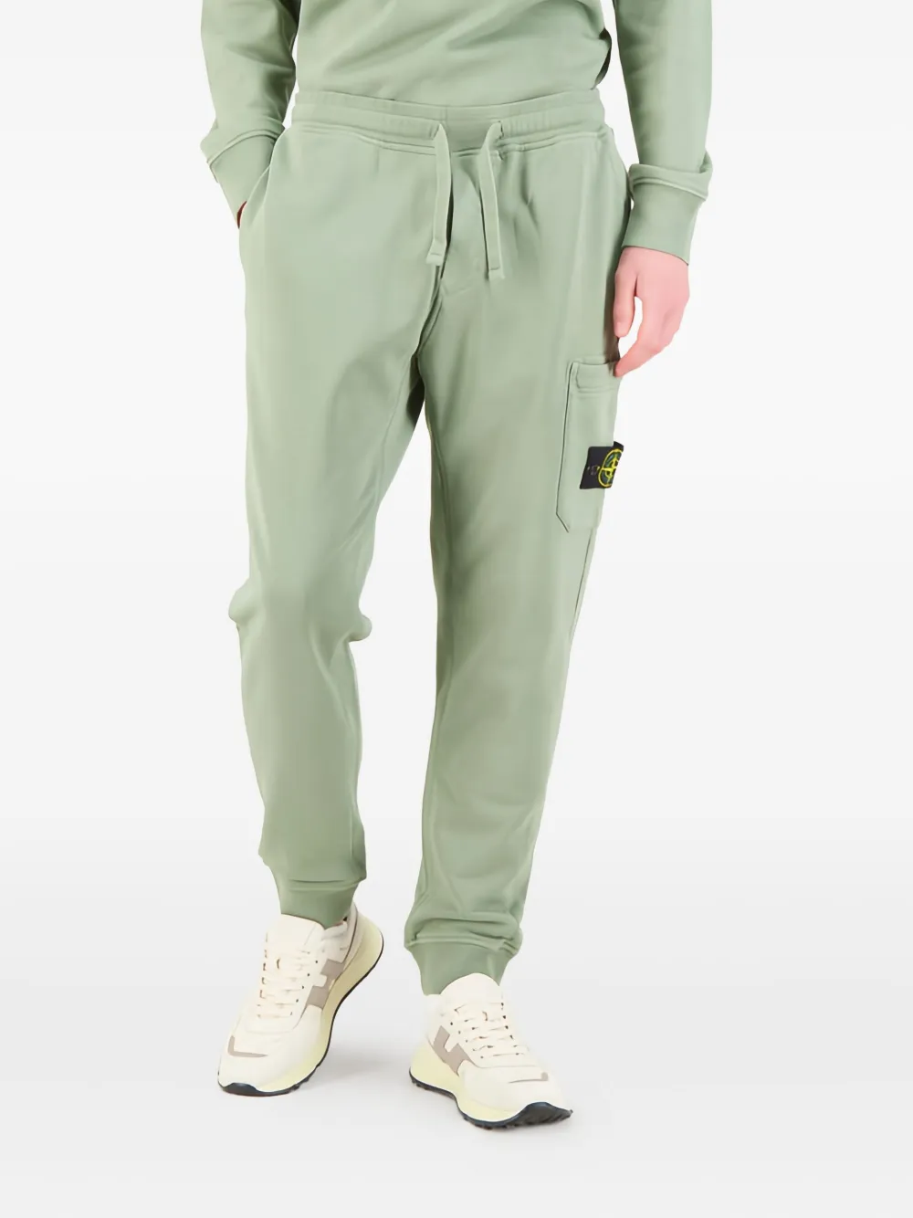 

Джоггеры с накладными карманами Stone Island, зеленый