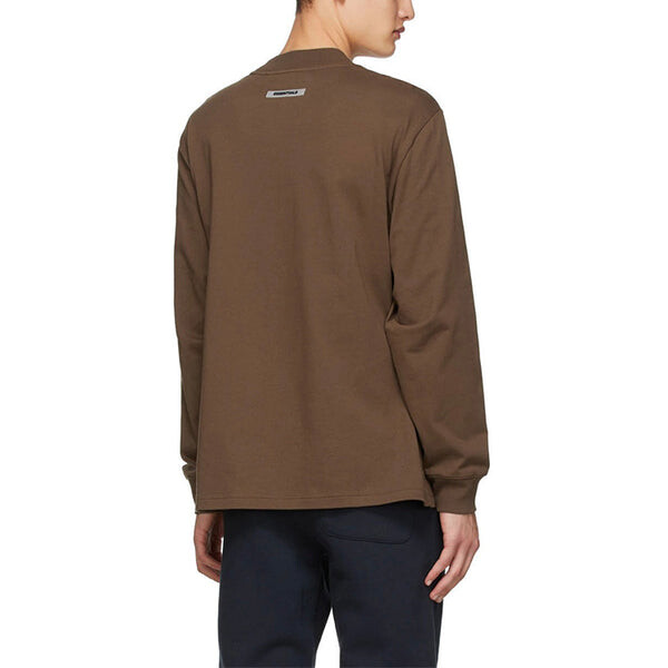 Футболка fw20 long sleeve tee 'rain drum' Fear Of God Essentials, коричневый — фото 4