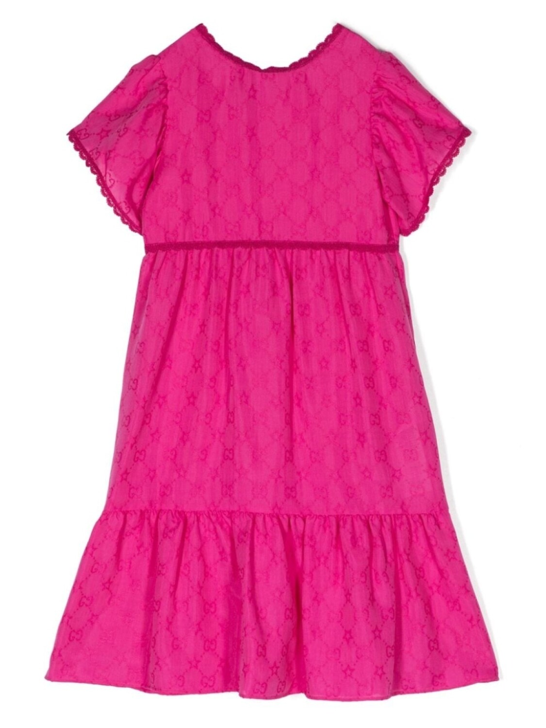 

Жаккардовое платье с узором GG Gucci Kids, розовый