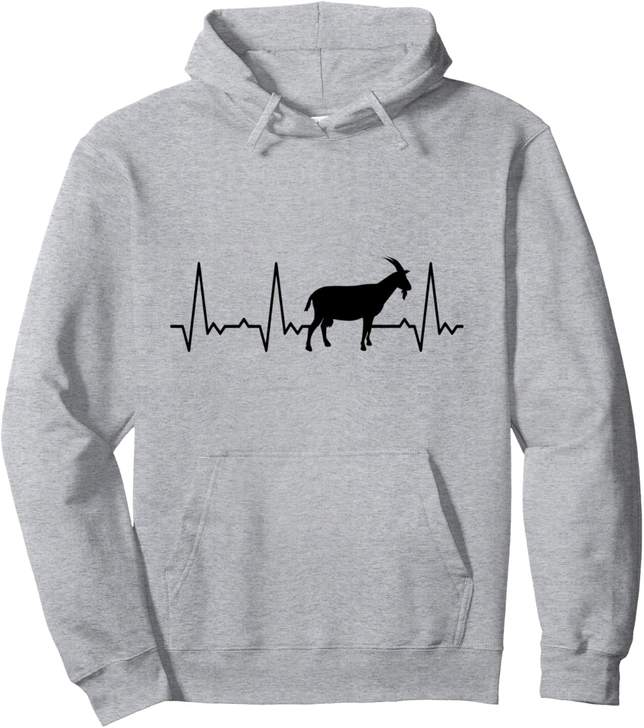 

Худи Heartbeat Goat, синий Heartbeat Graphic Gifts For Women, Men, And Kids
