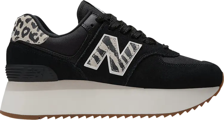 

Кроссовки Wmns 574+ 'Black Animal Print', черный