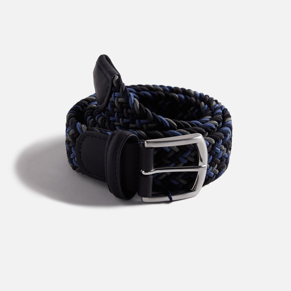

Ремень Anderson's Multi Color Stretch Woven Belt, цвет Green/Navy/Black