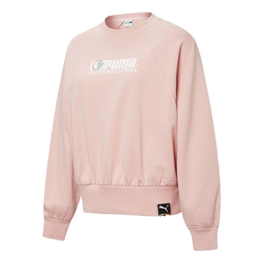 

Толстовка (WMNS) PUMA Round-neck Printing Sweatshirt Pink/Red 531292-15