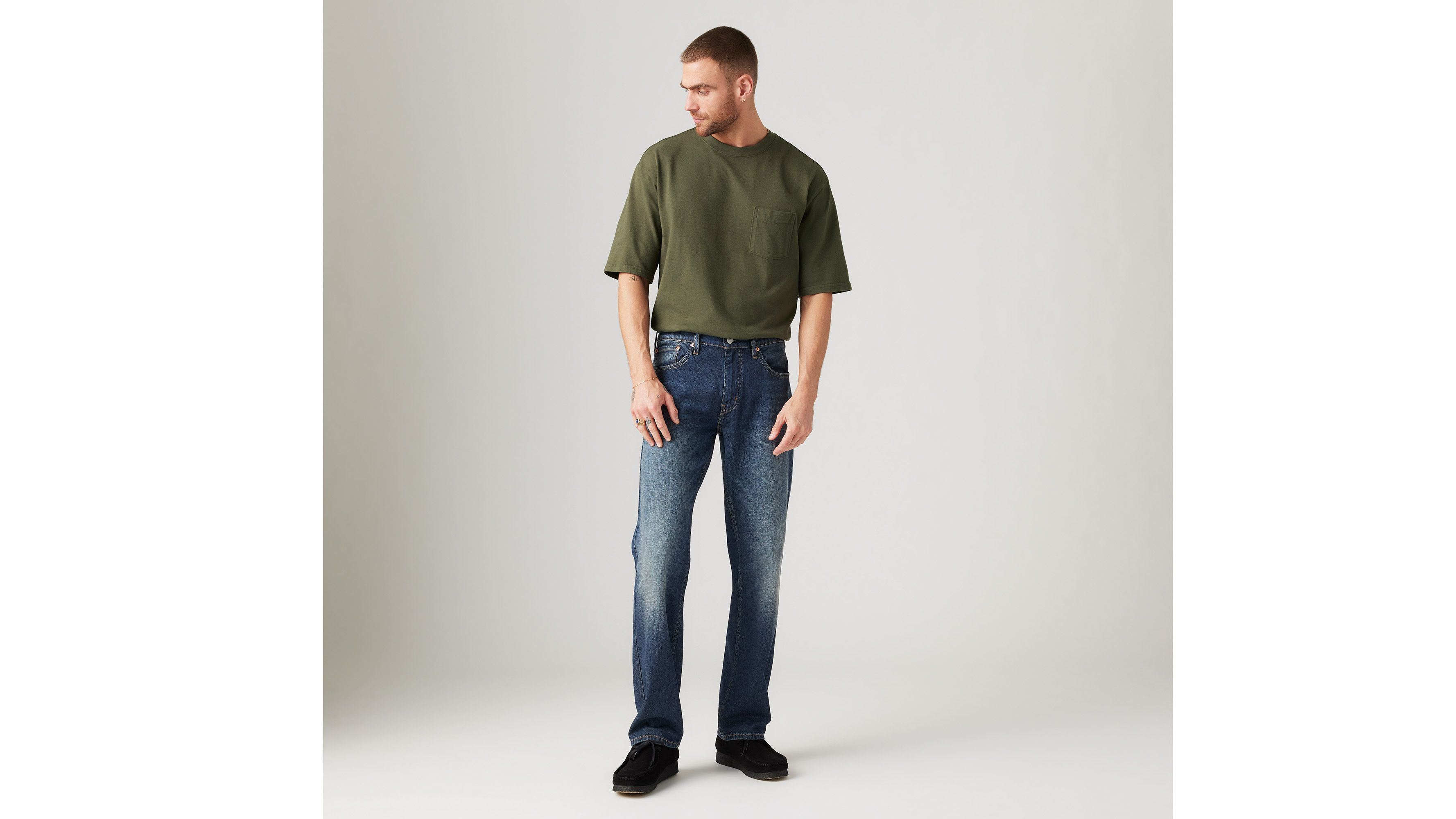

559 Свободные прямые мужские джинсы Levi's, цвет Got A Feeling - Dark Wash - Stretch