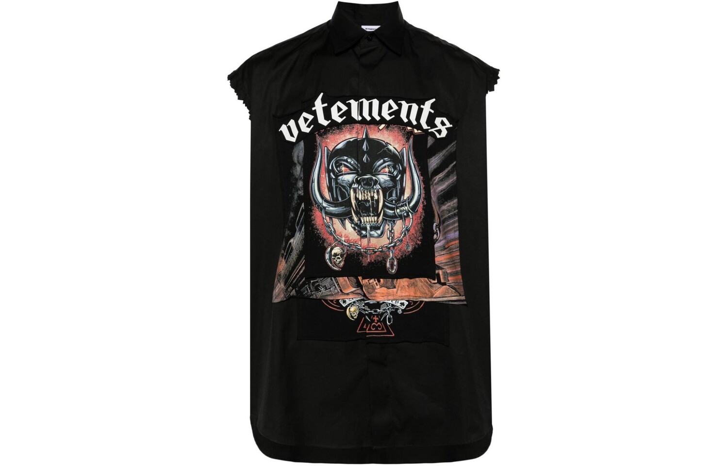

Рубашка мужская черная Vetements, черный