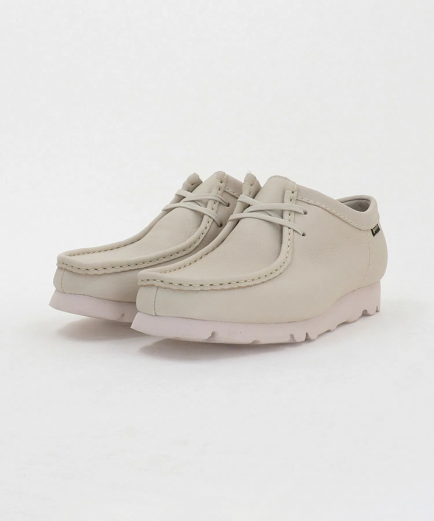 Мужские мокасины Clarks Originals Wallabee GORE-TEX белые — фото 2