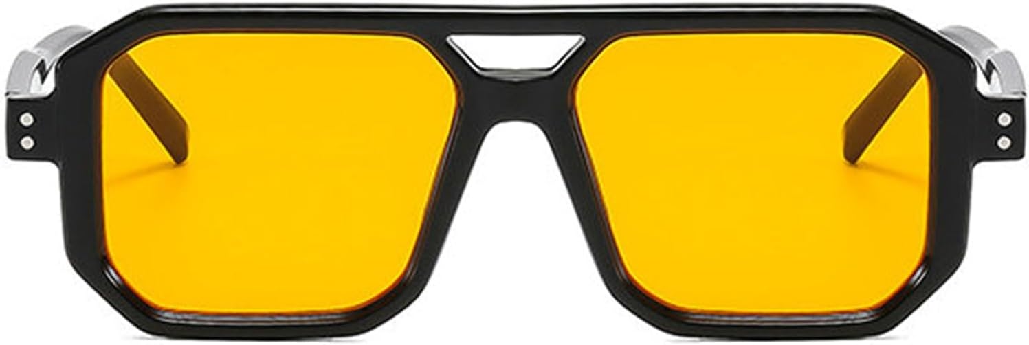 

Солнцезащитные очки Helena Retro Square Flat Pilot для женщин и мужчин, с двойным лучом, в стиле 70-х, прямоугольные, с защитой от УФ-излучения UV400, для активного отдыха, C5