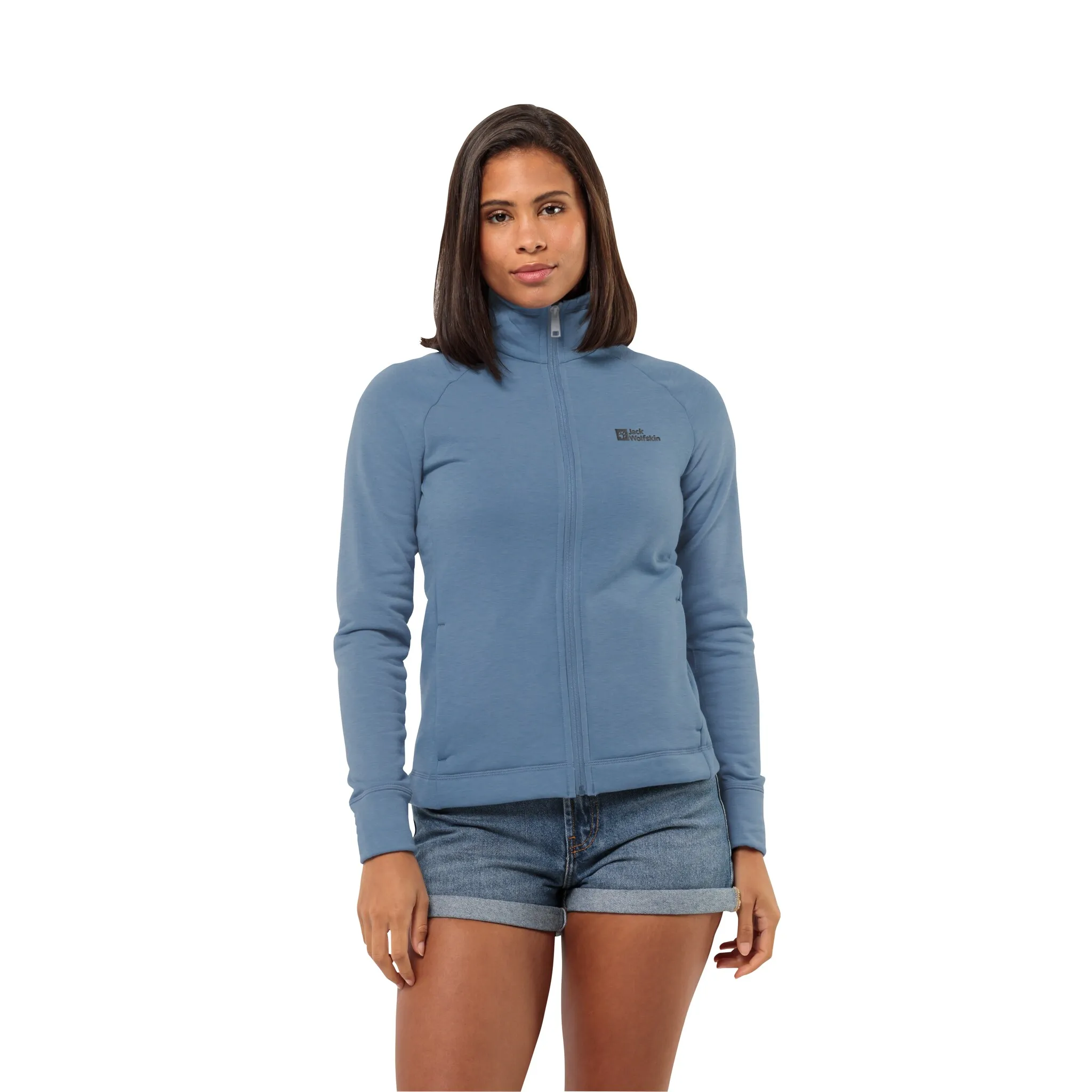 

Флисовая куртка Jack Wolfskin "WALDSEE JKT W", без капюшона, с содержанием шерсти, синий