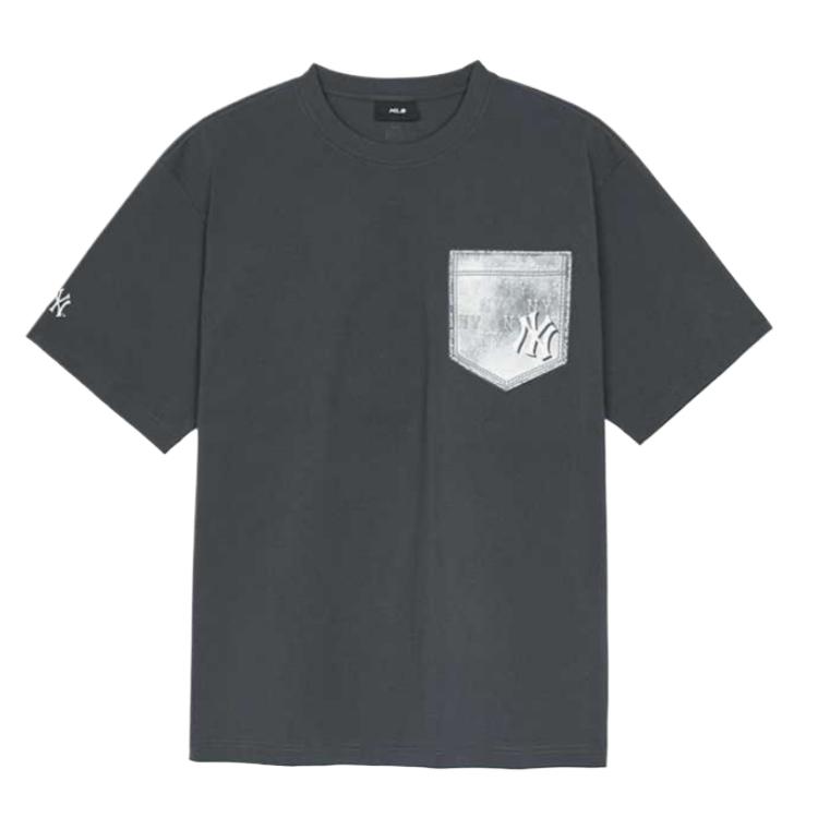 

Футболка New York Yankees унисекс charcoal gray MLB, серый