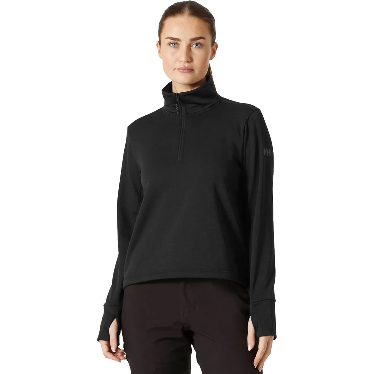 

Версалайт утепленный флисовый пуловер с кулиской Helly Hansen, черный