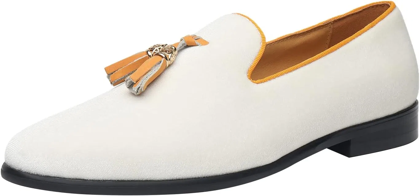 Мужские туфли ELANROMAN BR-C1500, Velvet White Gold