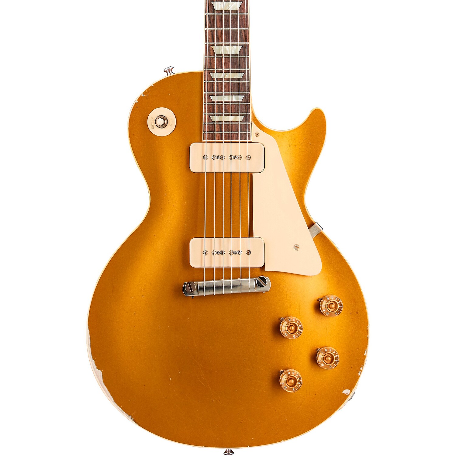 

Gibson Custom Murphy Lab 1954 Les Paul Goldtop Reissue Heavy Aged Электрогитара Двойное золото