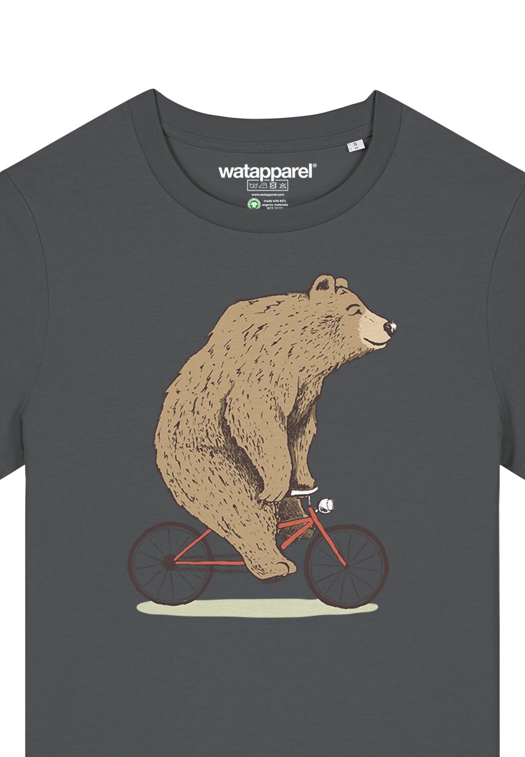 

Футболка с принтом FAHRRADBÄR watapparel, антрацит