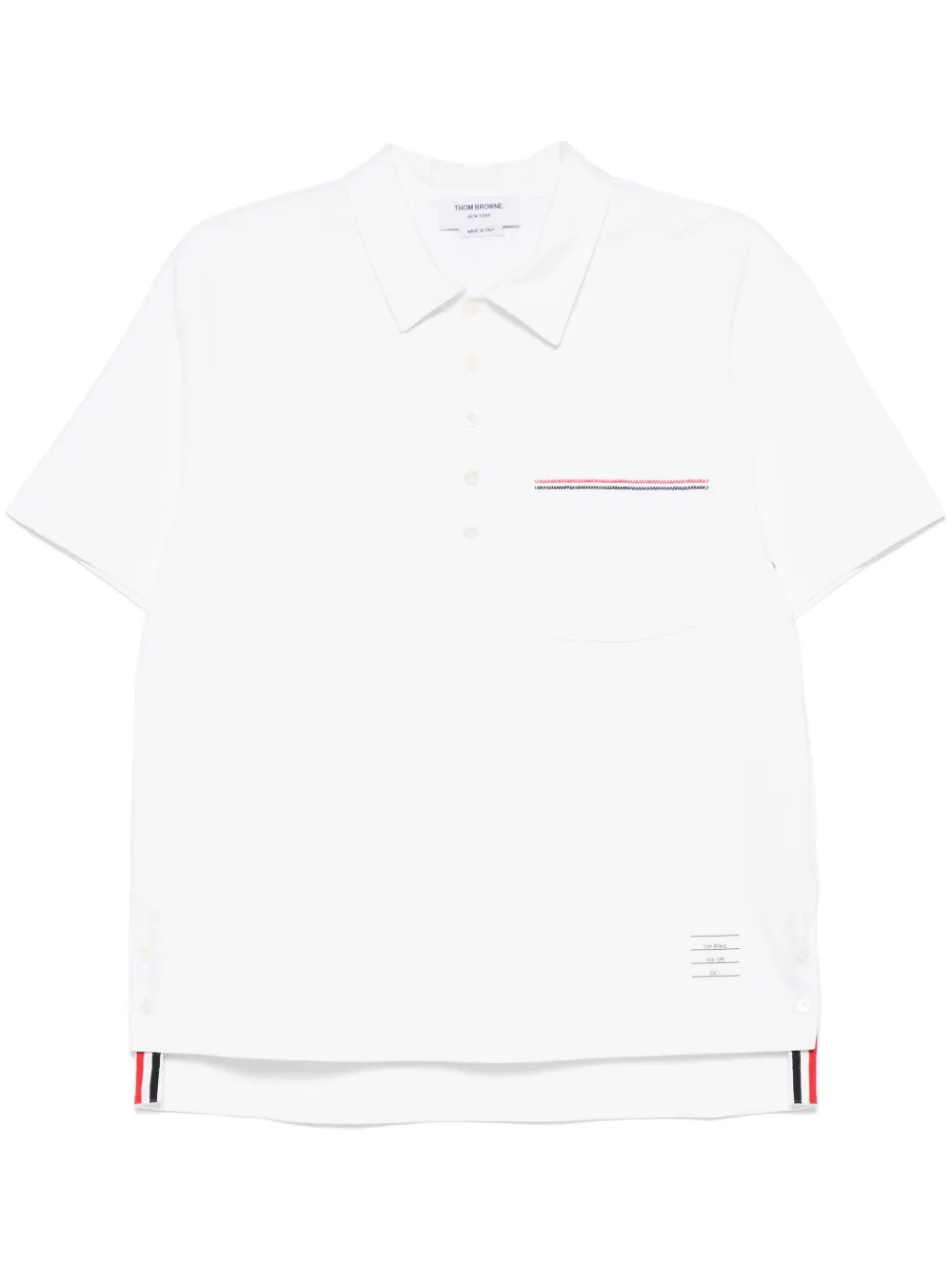 

Рубашка поло с полосками RWB THOM BROWNE, белый