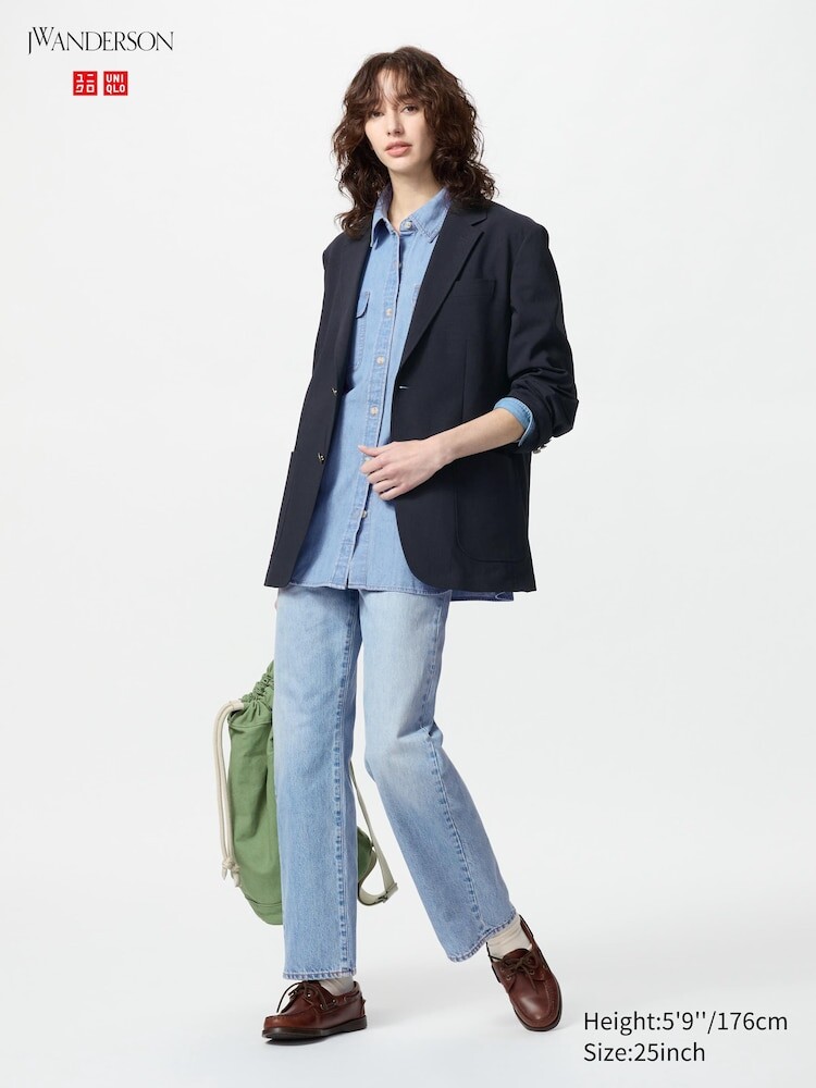 

Прямые джинсы Uniqlo, цвет 63 синий