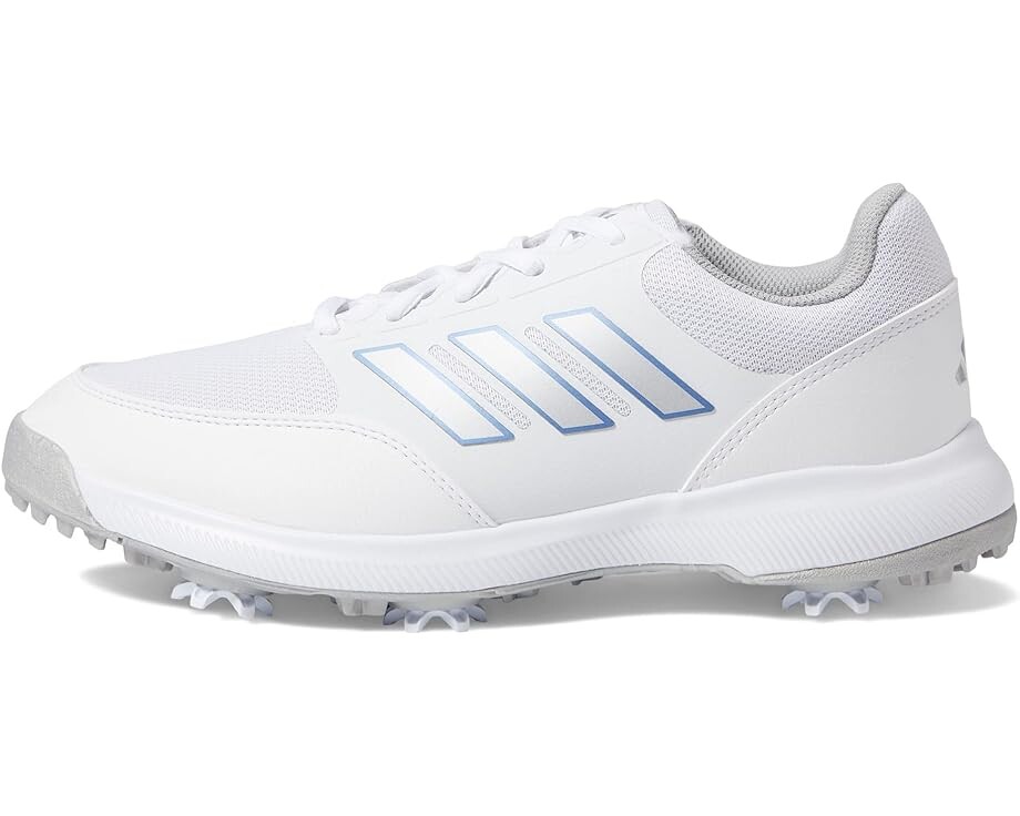 Кроссовки adidas Golf Tech Response 3.0 Golf Shoes, цвет Footwear White/Silver Metallic/Blue Fusion — фото 4