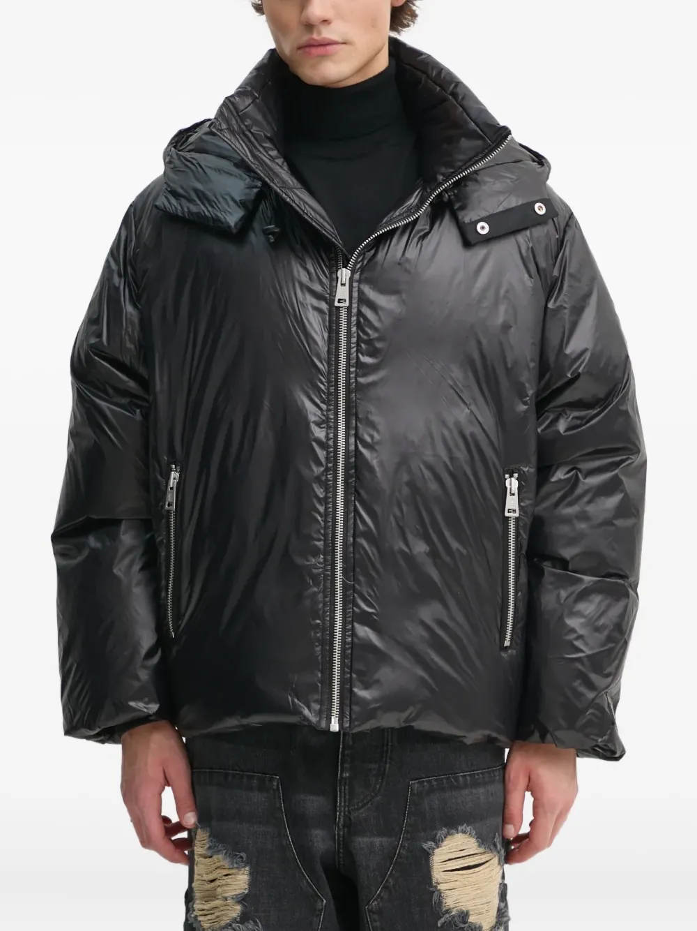 

Куртка на молнии с капюшоном Études Studio, черный