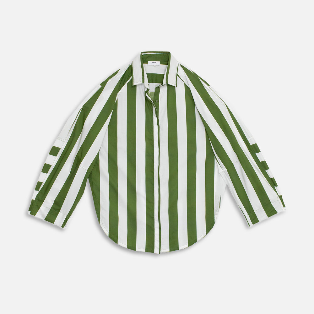 

Рубашка Mikoh Paseo Shirt, цвет Green/White Stripe