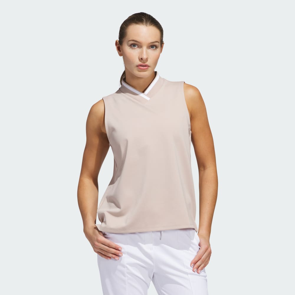 

Спортивный топ Adidas Go-To Sleeveless Polo Shirt, цвет Wonder Taupe