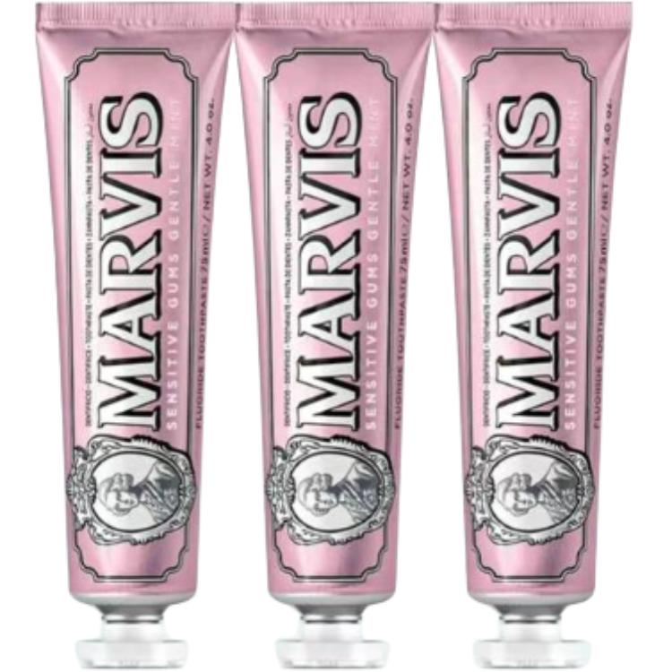 

Marvis Мягкая мятная слива летняя лилия тайная роза зубная паста ополаскиватель для рта для свежего дыхания и ухода за деснами 75мл/75мл*2