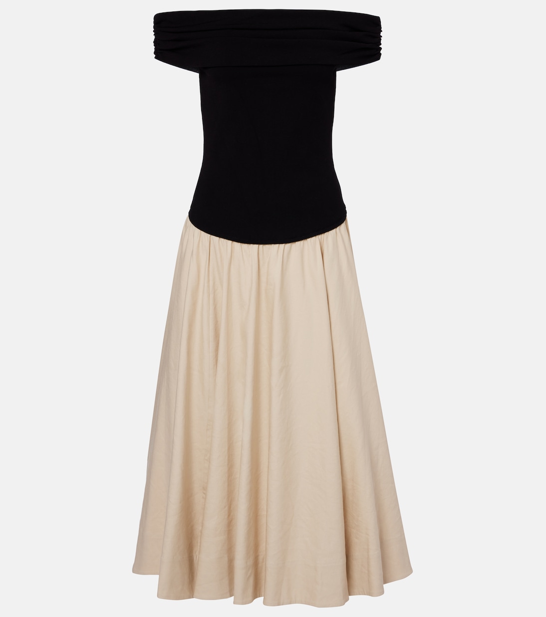 

Платье миди Adaline из смесового льна Simkhai, Black Multi