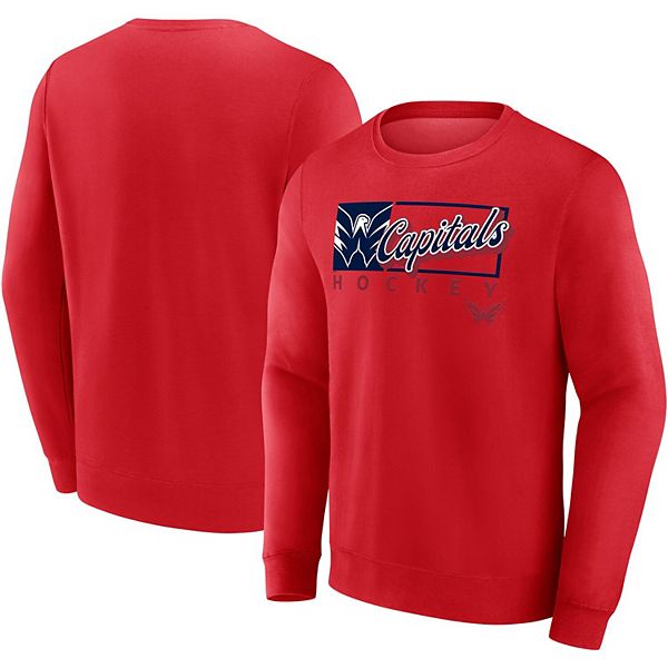 

Мужской красный свитшот washington capitals focus fleece pullover Fanatics