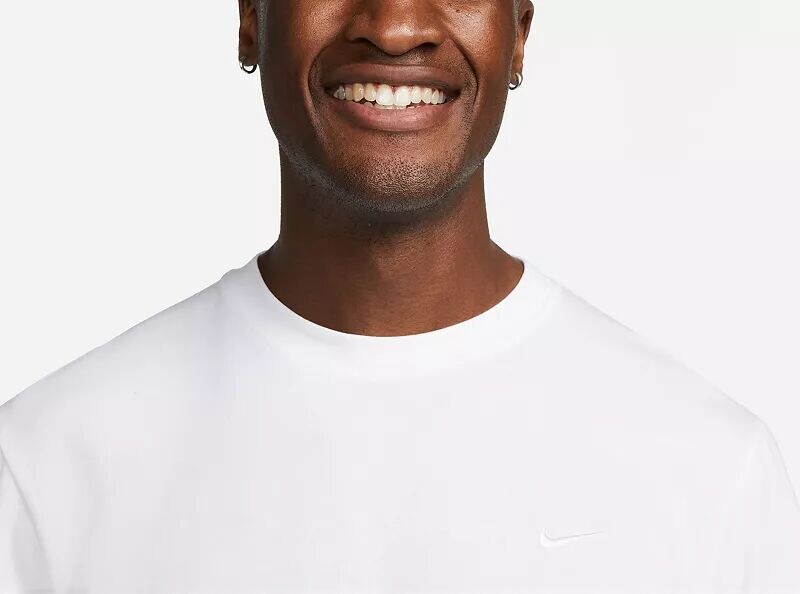 Мужская футболка для тренинга с короткими рукавами Nike Dri-FIT Primary, белый — фото 4