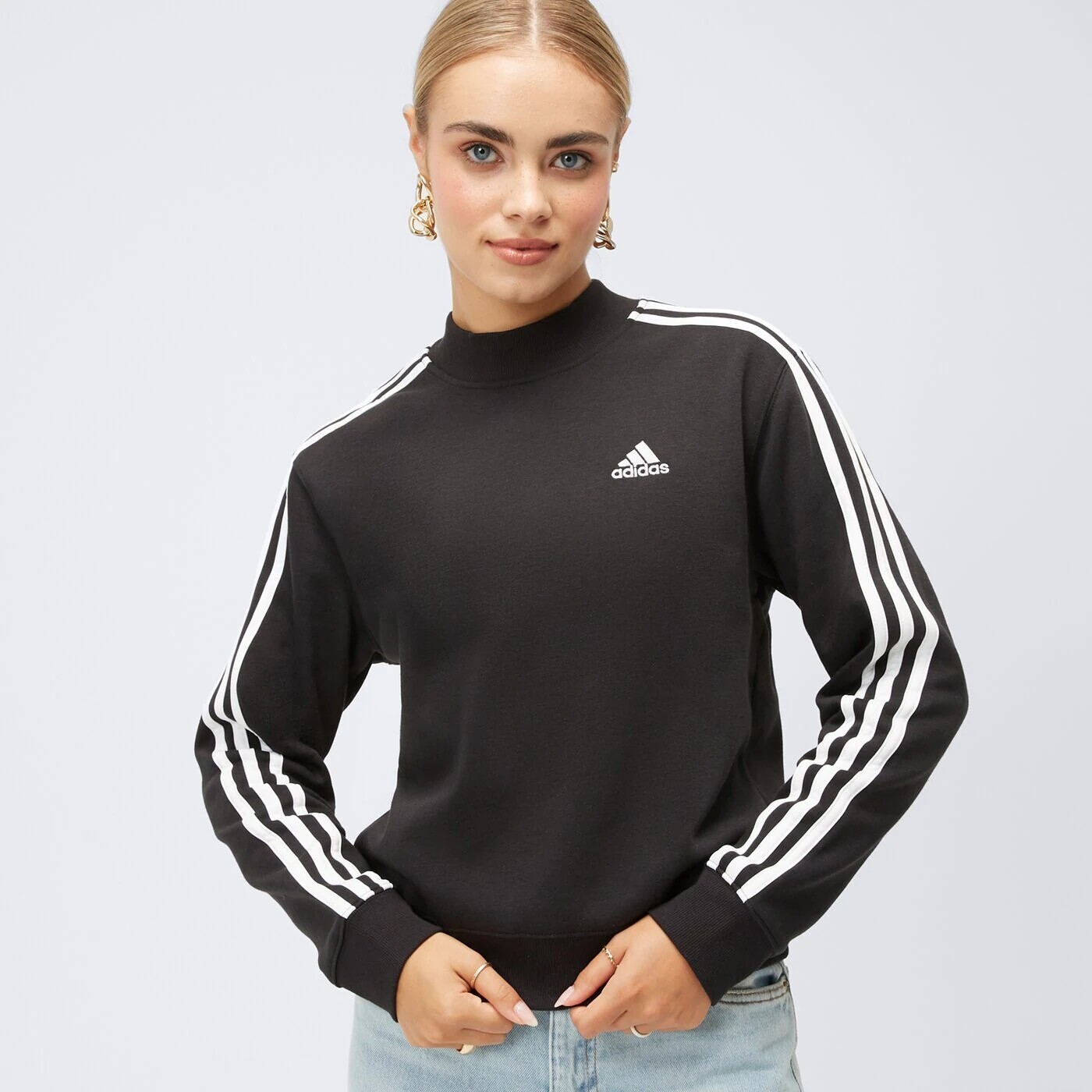 

Свитшот Adidas 3S с логотипом, черный