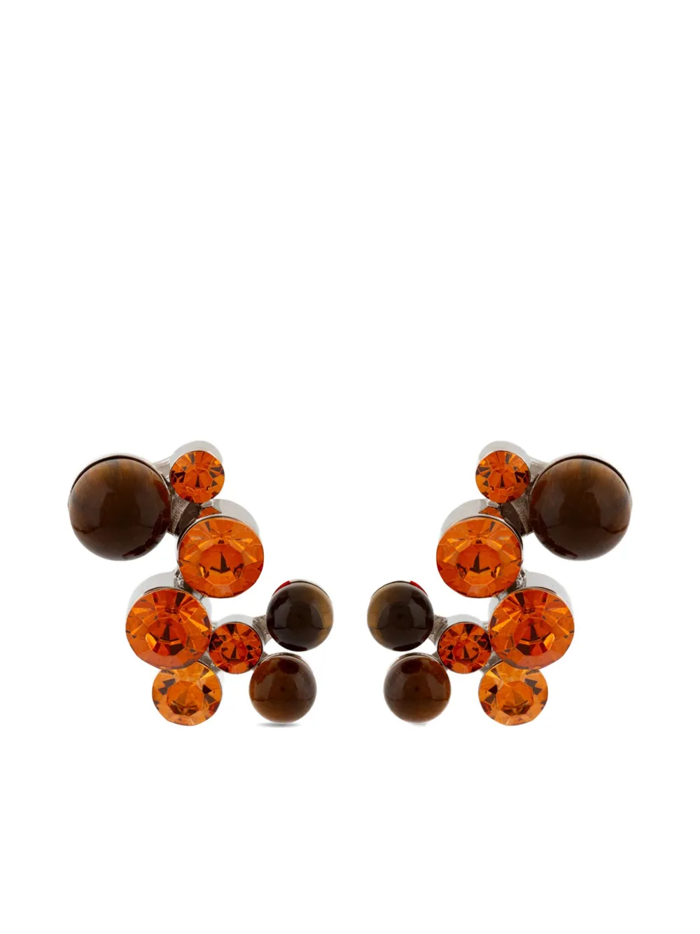 

Серьги с камнями DRIES VAN NOTEN, серебряный