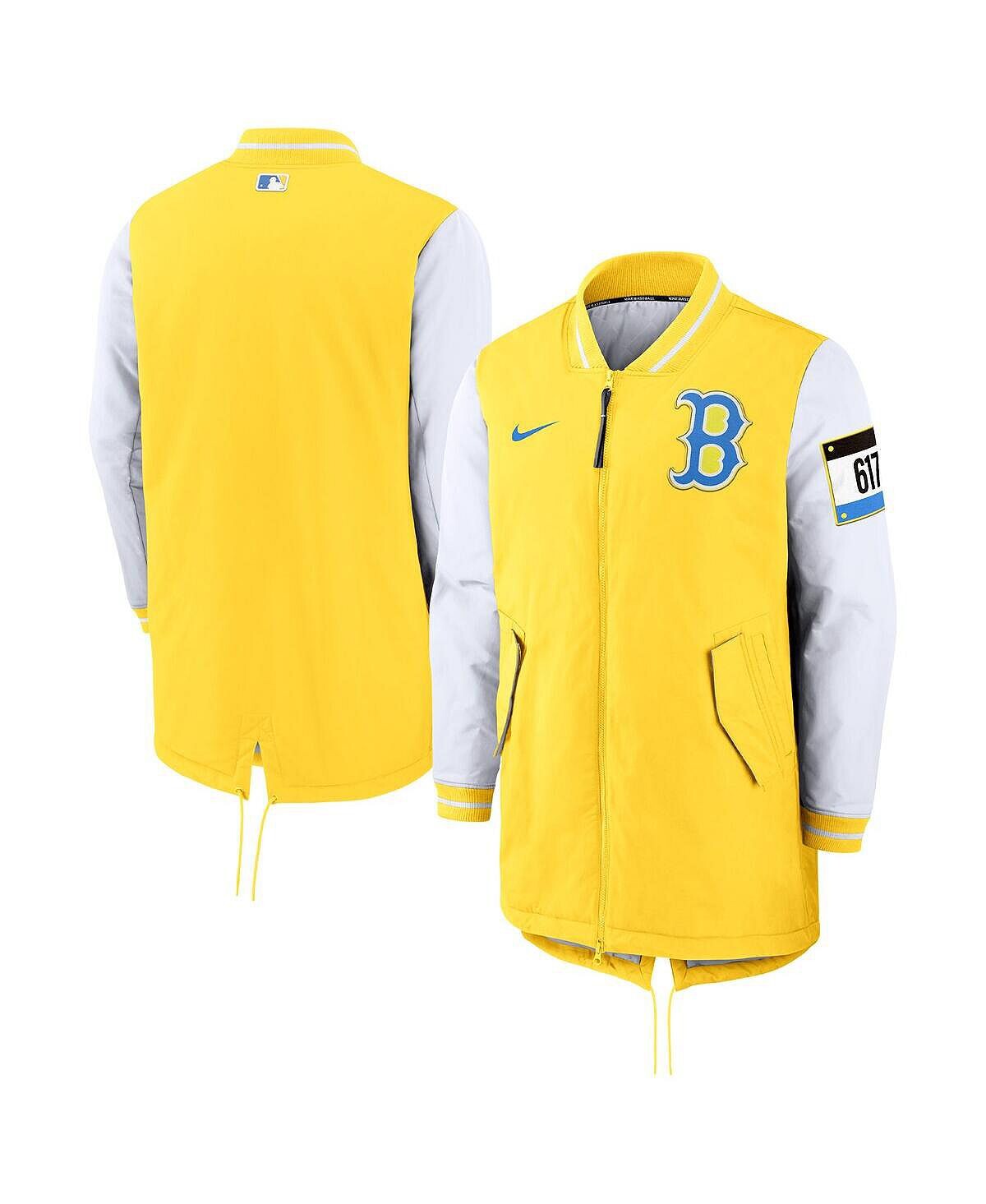 

Мужская желтая куртка Boston Red Sox Authentic Collection 2022 City Connect Dugout Nike, Желтый, Мужская желтая куртка Boston Red Sox Authentic Collection 2022 City Connect Dugout Nike