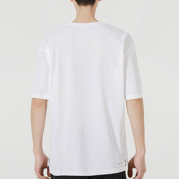 Футболка Air Jordan SS22 Logo Printing Sports Round Neck Short Sleeve White, белый — фото 4